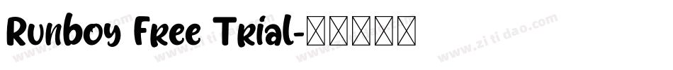Runboy Free Trial字体转换